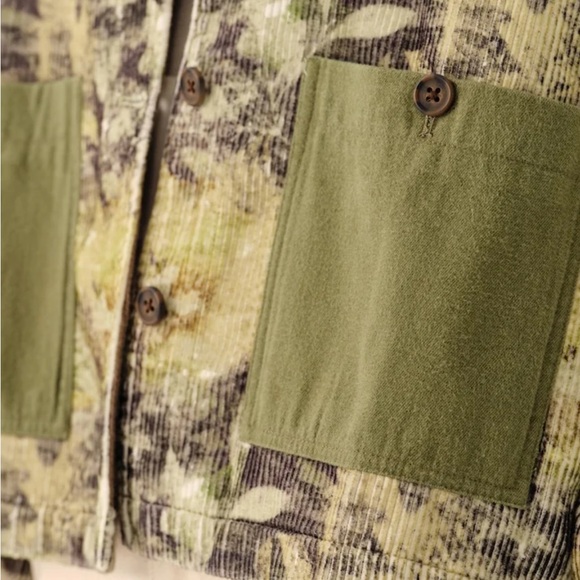 NWT Women's Leaf Camo Corduroy Artist Jacket - Picture 9 of 10